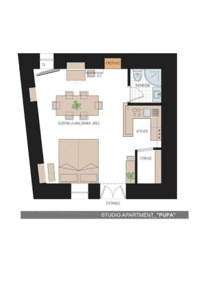 Studio Apartment Pupa